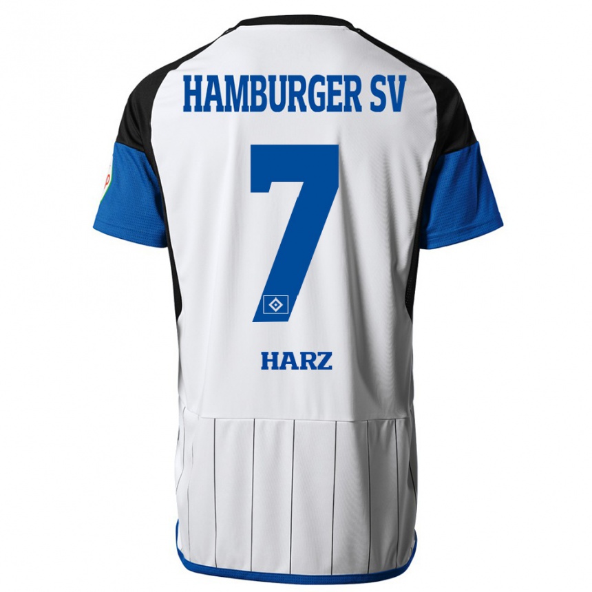 Hombre Fútbol Camiseta Theo Harz #7 Blanco 1ª Equipación 2023/24