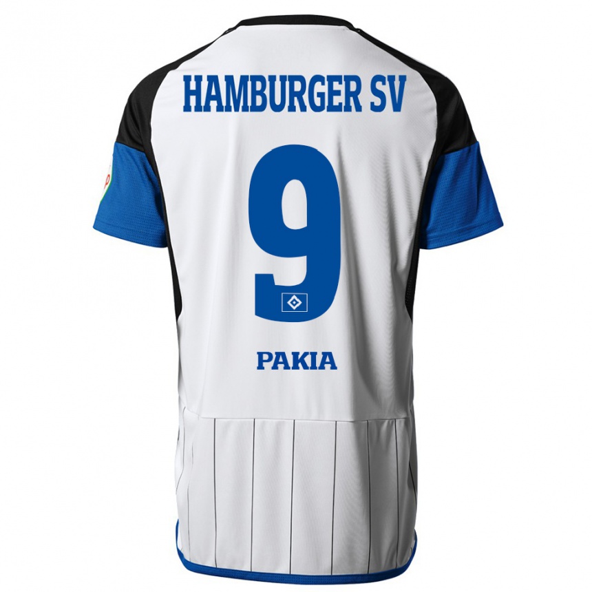 Hombre Fútbol Camiseta Ware Pakia #9 Blanco 1ª Equipación 2023/24