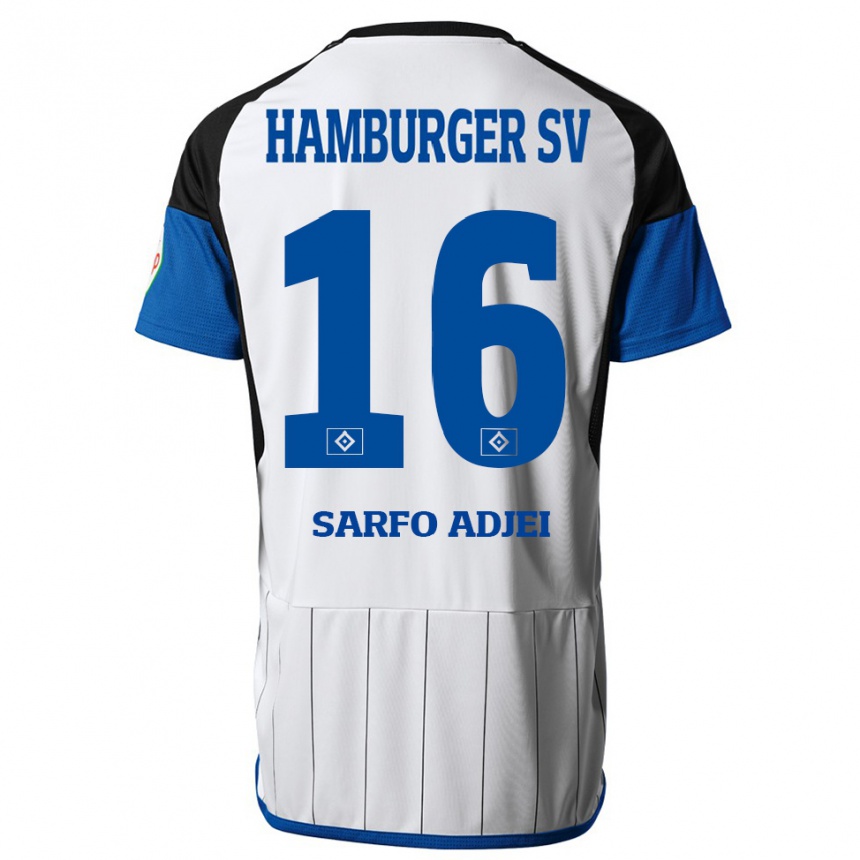 Hombre Fútbol Camiseta Maximilian Sarfo-Adjei #16 Blanco 1ª Equipación 2023/24