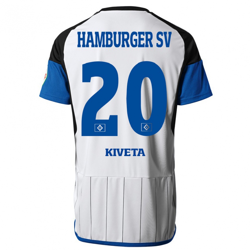 Hombre Fútbol Camiseta Glory Kiveta #20 Blanco 1ª Equipación 2023/24