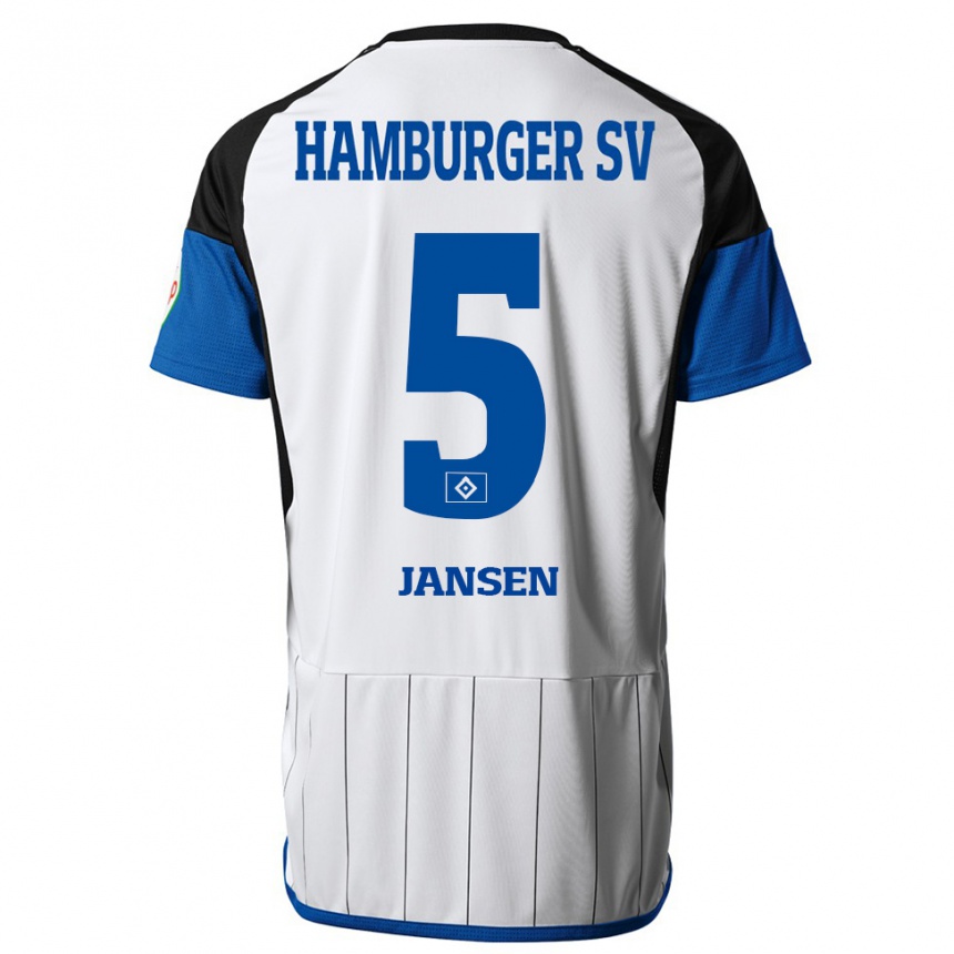 Hombre Fútbol Camiseta Marcell Jansen #5 Blanco 1ª Equipación 2023/24