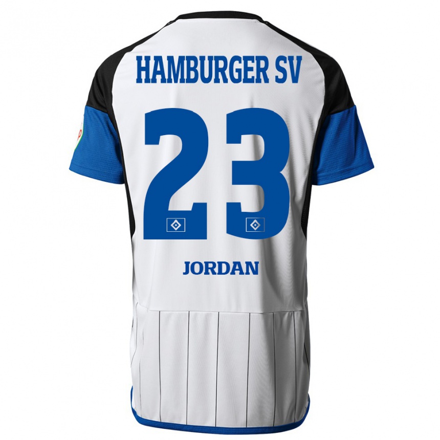 Hombre Fútbol Camiseta Dominik Jordan #23 Blanco 1ª Equipación 2023/24