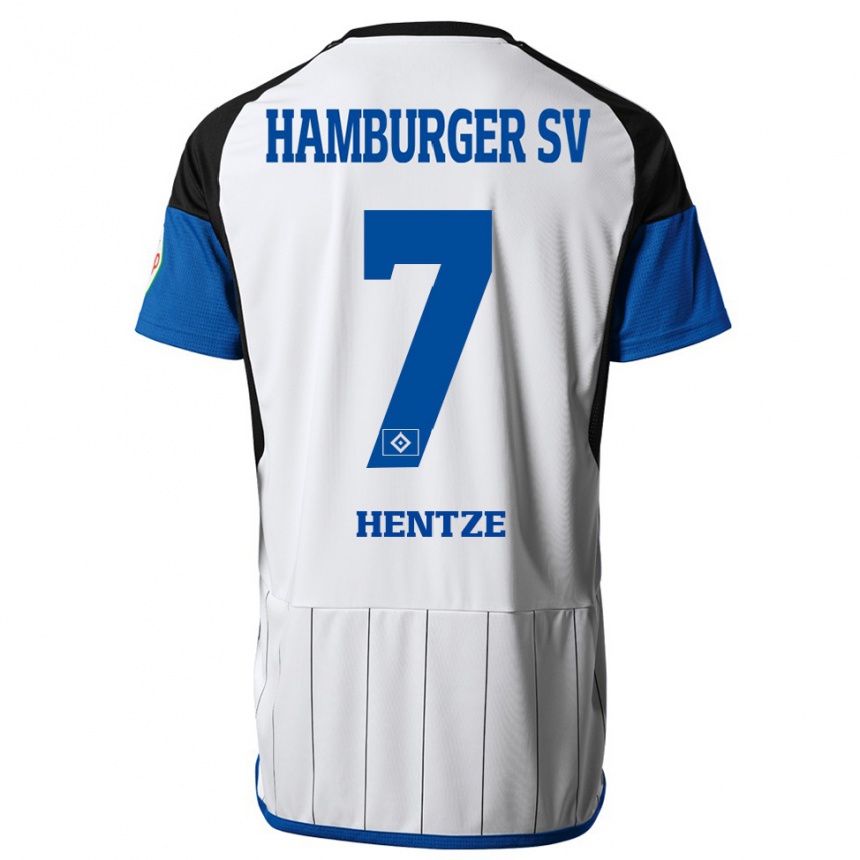 Hombre Fútbol Camiseta Tanita-Tammy Hentze #7 Blanco 1ª Equipación 2023/24