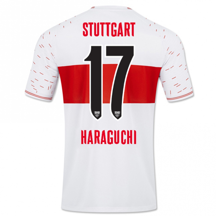 Hombre Fútbol Camiseta Genki Haraguchi #17 Blanco 1ª Equipación 2023/24