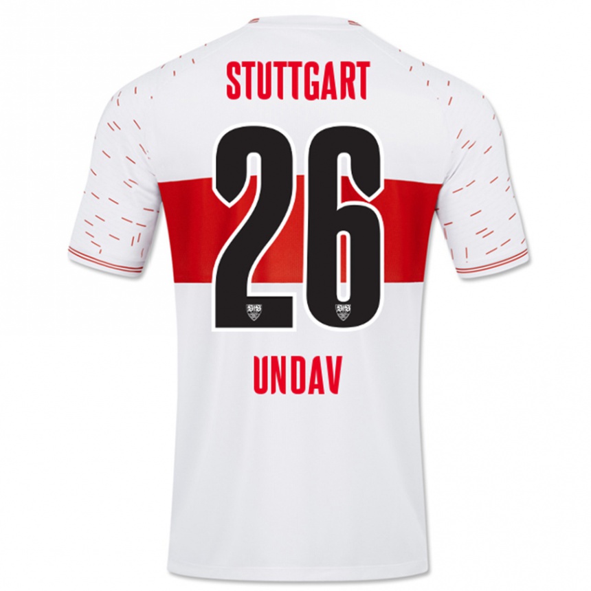 Hombre Fútbol Camiseta Deniz Undav #26 Blanco 1ª Equipación 2023/24