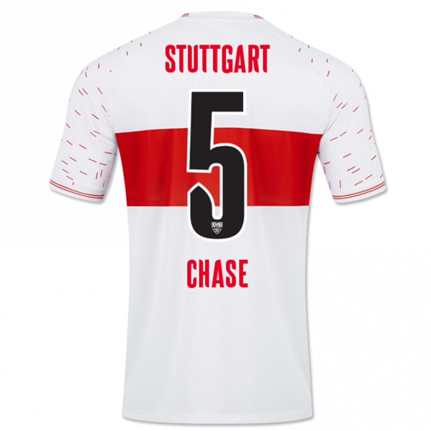 Hombre Fútbol Camiseta Anrie Chase #5 Blanco 1ª Equipación 2023/24