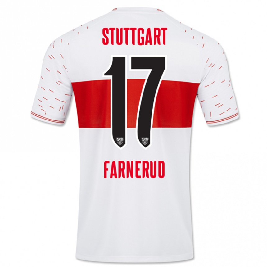 Hombre Fútbol Camiseta Colin Farnerud #17 Blanco 1ª Equipación 2023/24