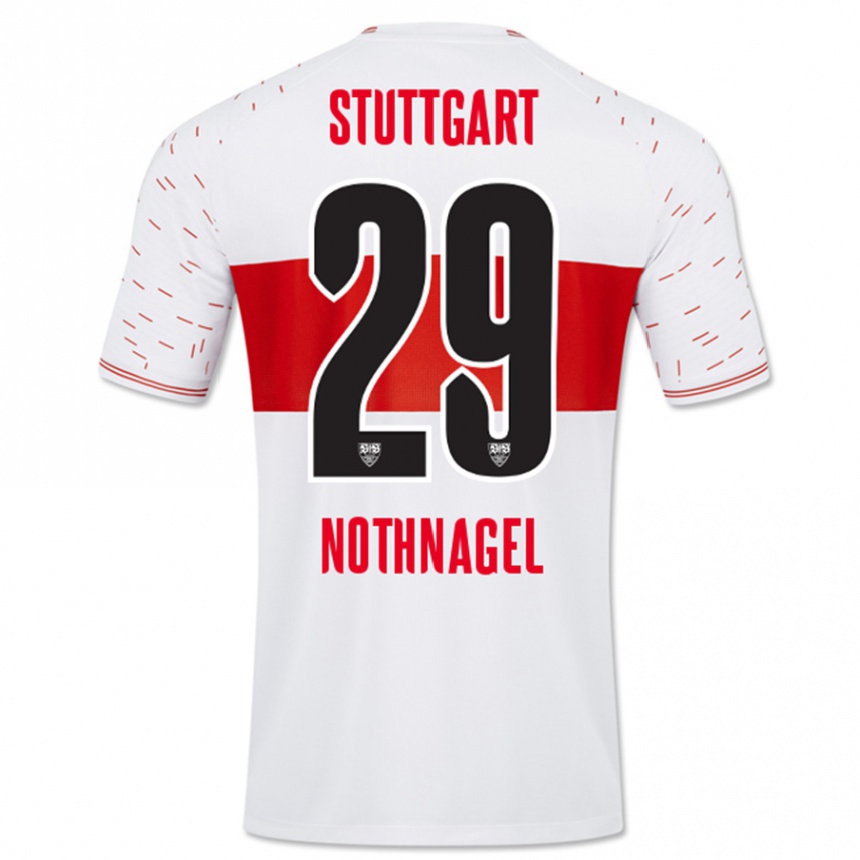 Hombre Fútbol Camiseta Dominik Nothnagel #29 Blanco 1ª Equipación 2023/24