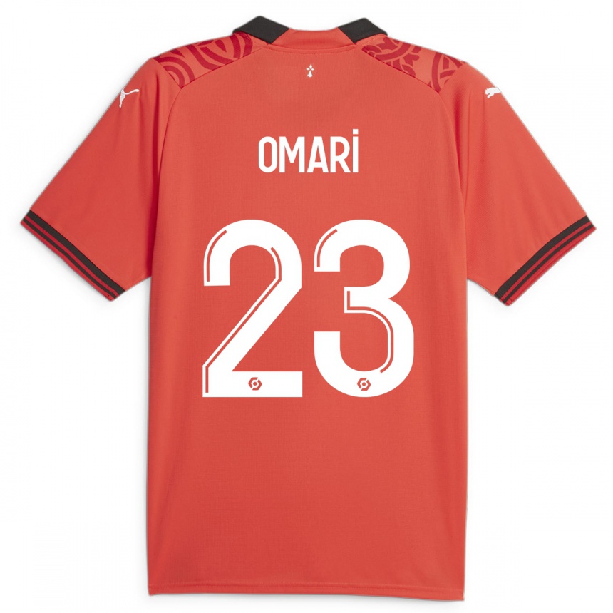 Hombre Fútbol Camiseta Warmed Omari #23 Rojo 1ª Equipación 2023/24