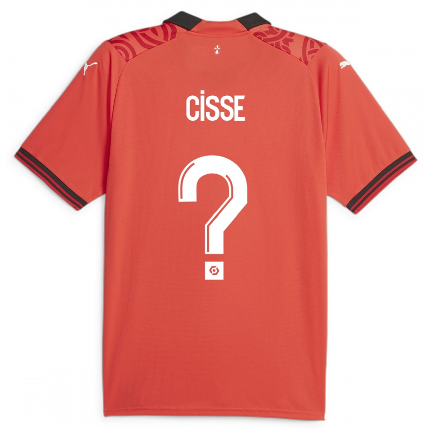 Hombre Fútbol Camiseta Djaoui Cissé #0 Rojo 1ª Equipación 2023/24