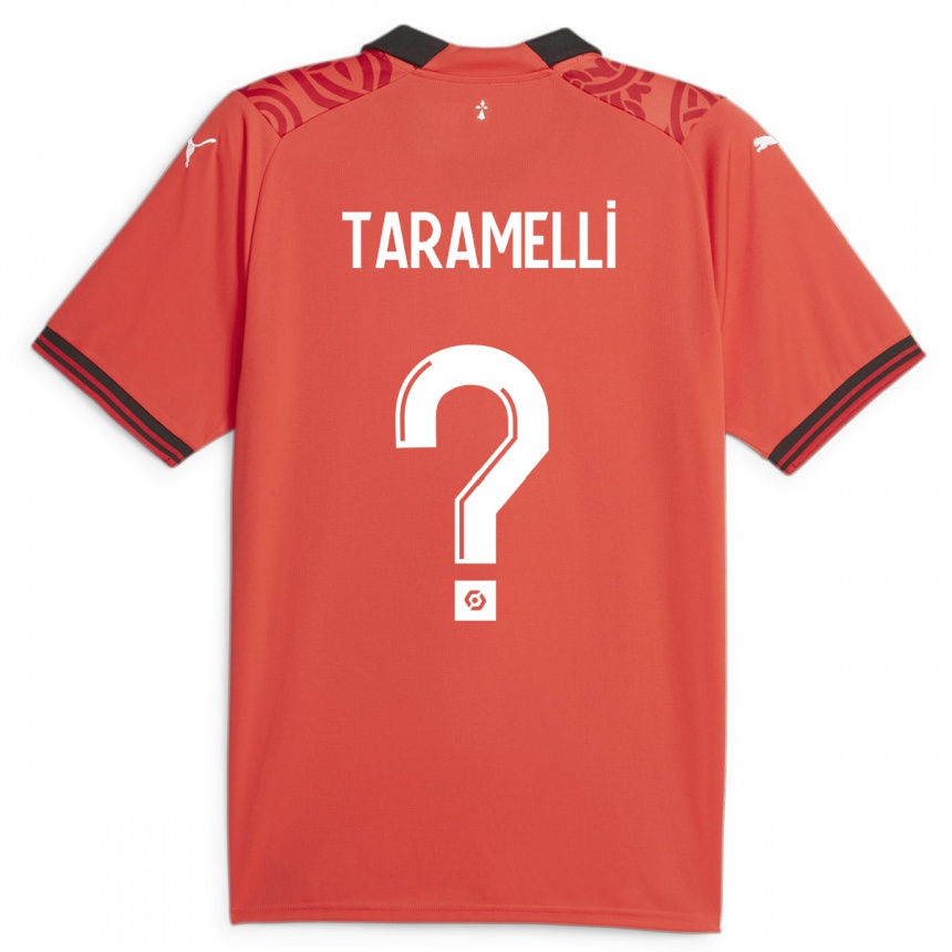 Hombre Fútbol Camiseta Valentin Taramelli #0 Rojo 1ª Equipación 2023/24