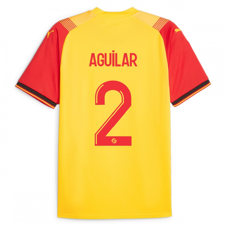 Hombre Fútbol Camiseta Ruben Aguilar #2 Amarillo 1ª Equipación 2023/24