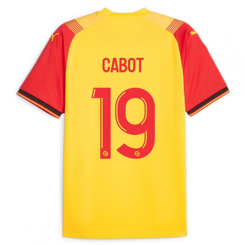 Hombre Fútbol Camiseta Jimmy Cabot #19 Amarillo 1ª Equipación 2023/24