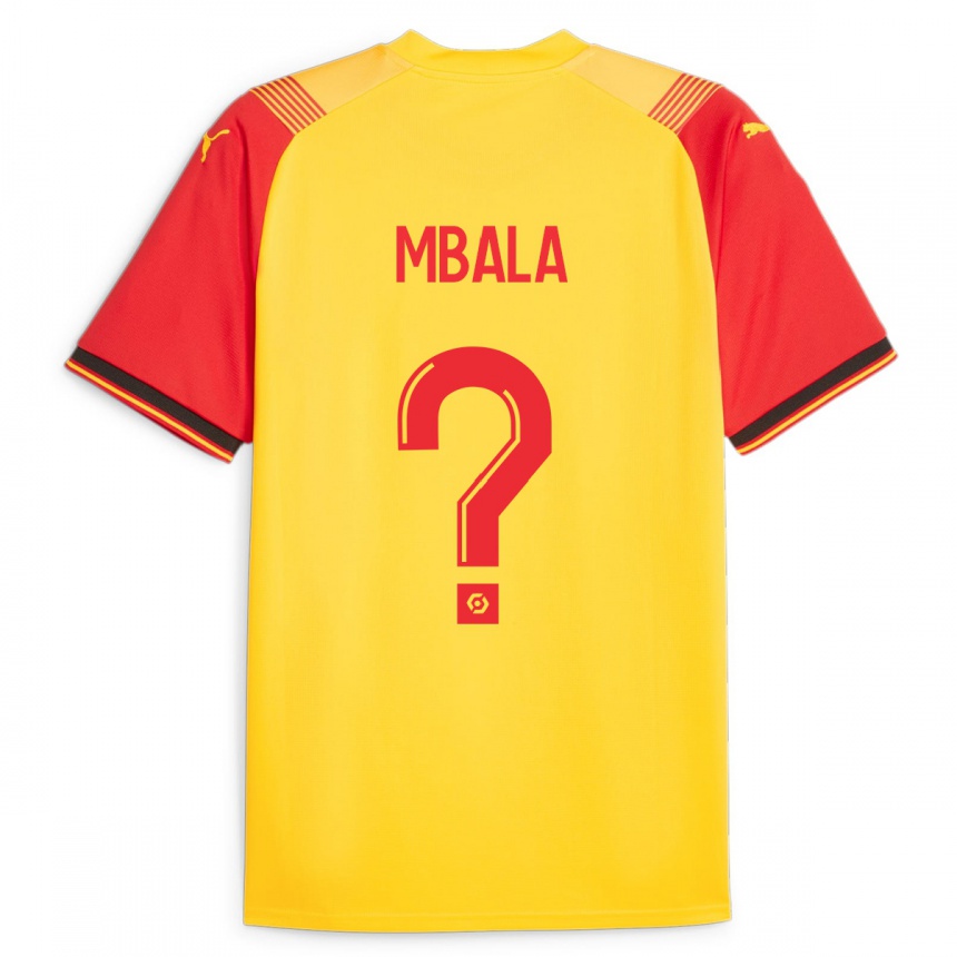 Hombre Fútbol Camiseta Keny Mbala #0 Amarillo 1ª Equipación 2023/24