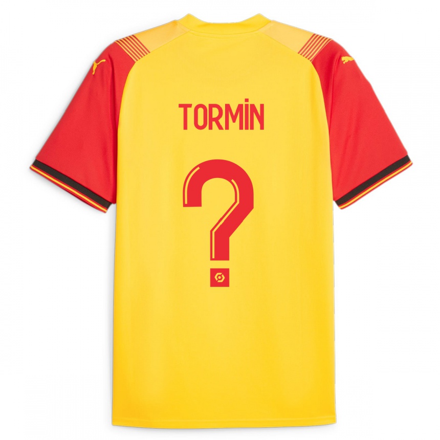 Hombre Fútbol Camiseta Sean Tormin #0 Amarillo 1ª Equipación 2023/24