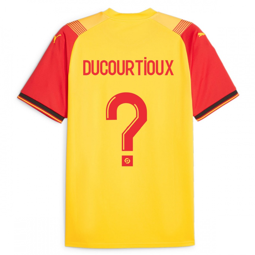 Hombre Fútbol Camiseta Ilan Ducourtioux #0 Amarillo 1ª Equipación 2023/24