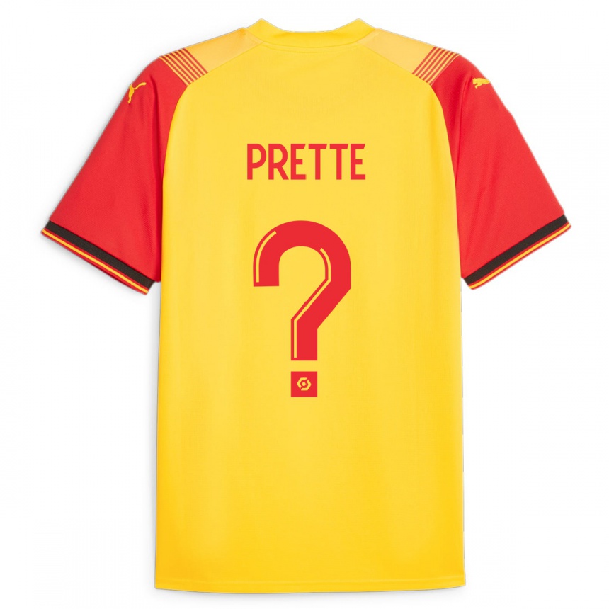 Hombre Fútbol Camiseta Andréa Prette #0 Amarillo 1ª Equipación 2023/24