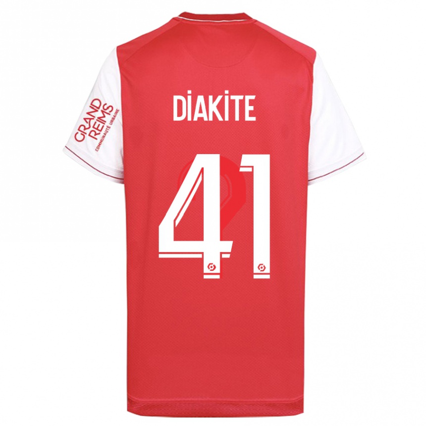 Hombre Fútbol Camiseta Ibrahim Diakité #41 Rojo 1ª Equipación 2023/24