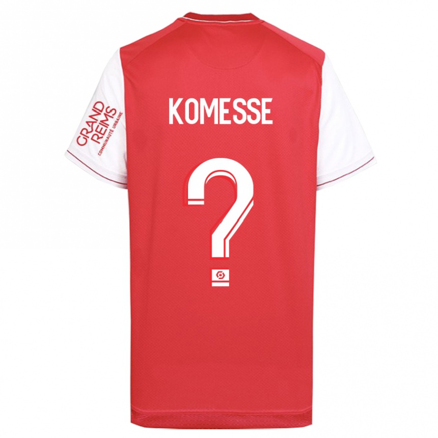 Hombre Fútbol Camiseta Josias Sabone Komesse #0 Rojo 1ª Equipación 2023/24