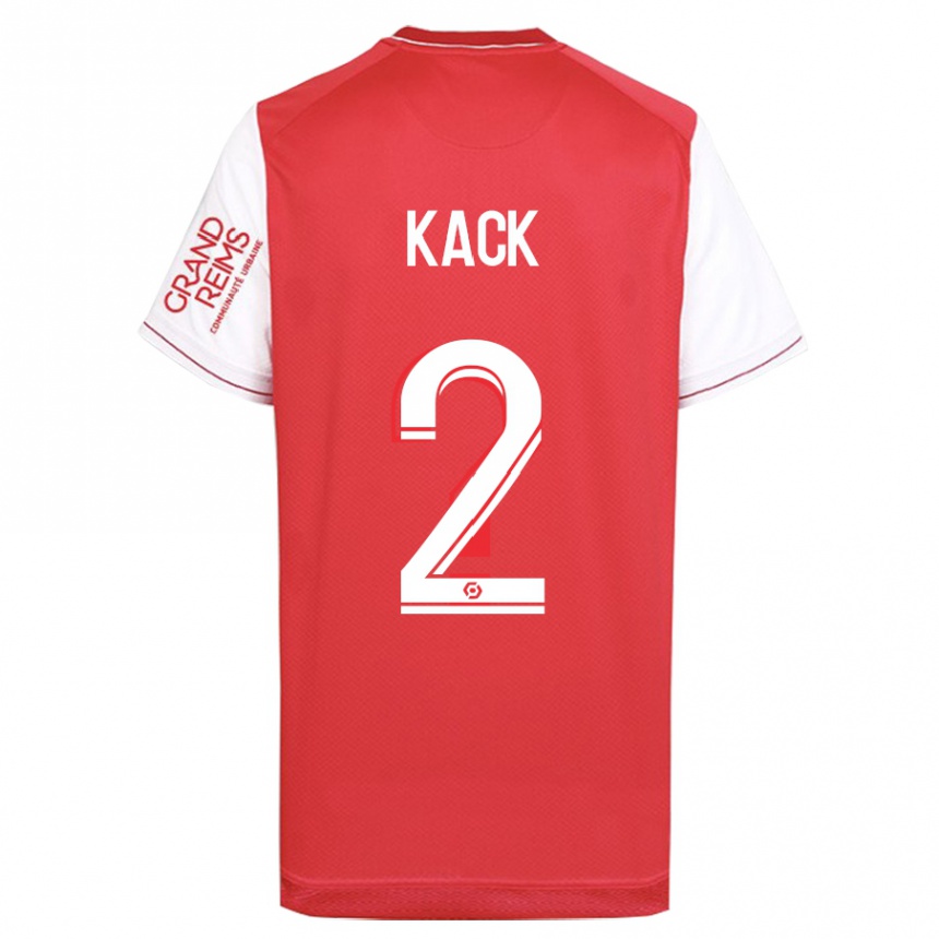 Hombre Fútbol Camiseta Mathilde Kack #2 Rojo 1ª Equipación 2023/24