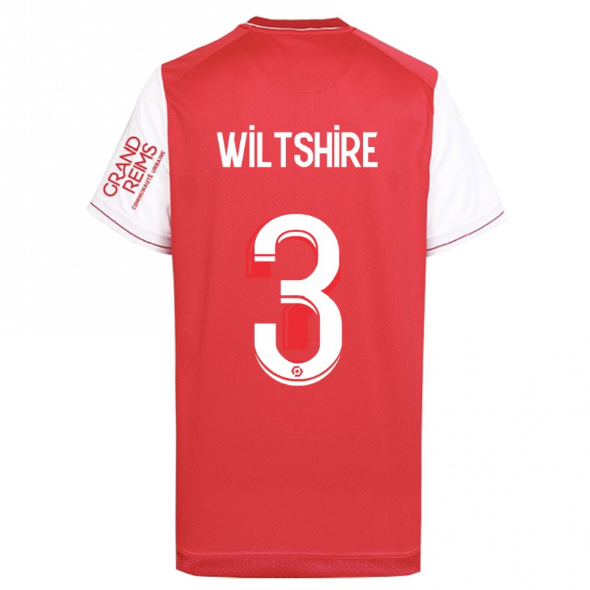 Hombre Fútbol Camiseta Tiernny Wiltshire #3 Rojo 1ª Equipación 2023/24