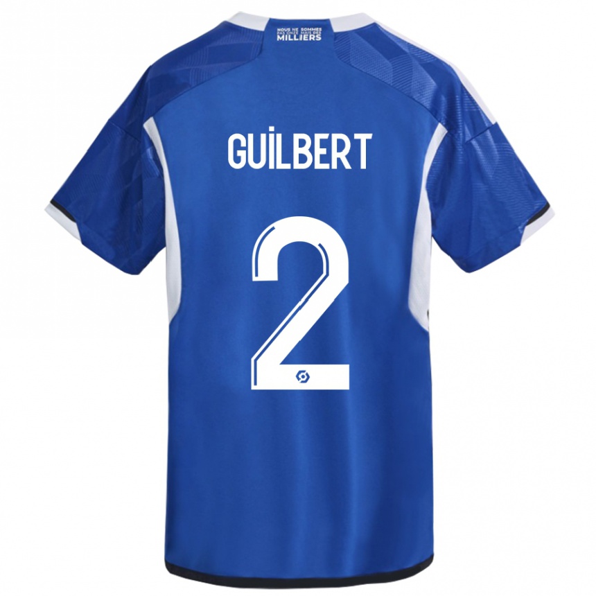 Hombre Fútbol Camiseta Frederic Guilbert #2 Azul 1ª Equipación 2023/24