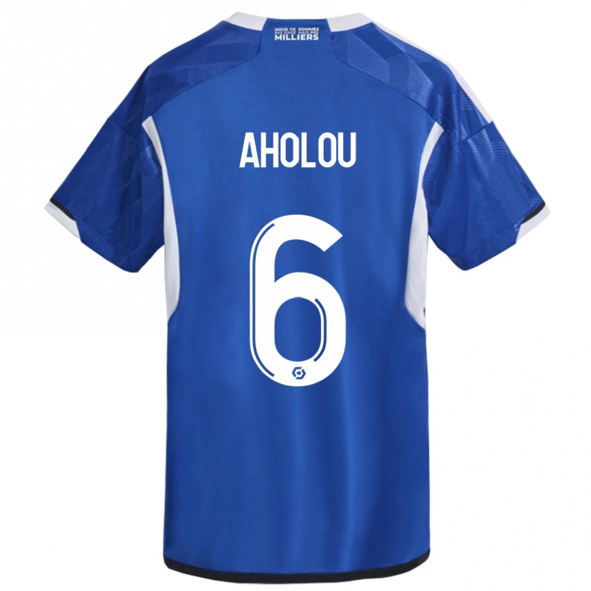 Hombre Fútbol Camiseta Jean-Eudes Aholou #6 Azul 1ª Equipación 2023/24