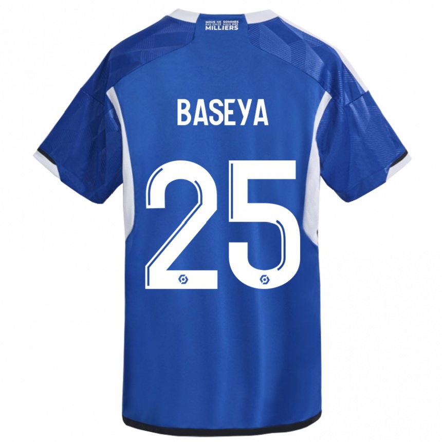 Hombre Fútbol Camiseta Steven Baseya #25 Azul 1ª Equipación 2023/24