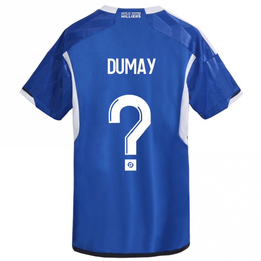Hombre Fútbol Camiseta Yoann Dumay #0 Azul 1ª Equipación 2023/24