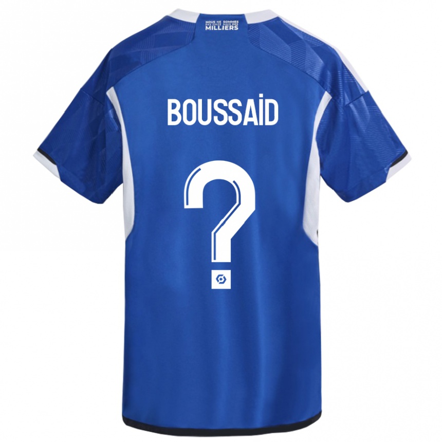 Hombre Fútbol Camiseta Willsem Boussaid #0 Azul 1ª Equipación 2023/24