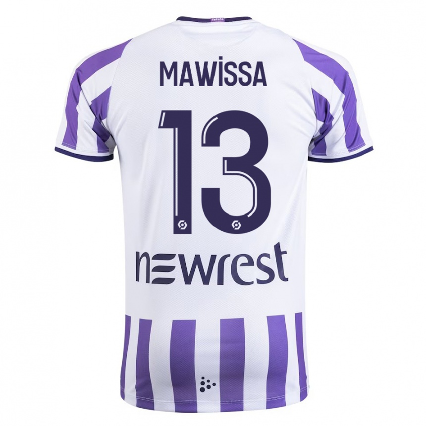 Hombre Fútbol Camiseta Christian Mawissa Elebi #13 Blanco 1ª Equipación 2023/24