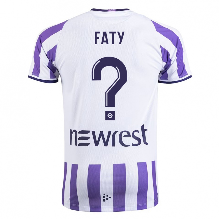 Hombre Fútbol Camiseta Enzo Faty #0 Blanco 1ª Equipación 2023/24