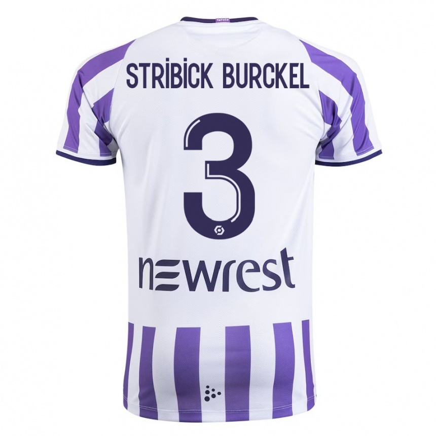 Hombre Fútbol Camiseta Laetitia Stribick-Burckel #3 Blanco 1ª Equipación 2023/24