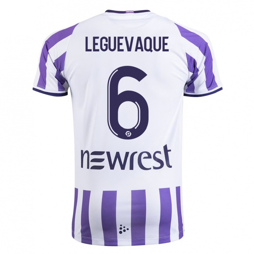 Hombre Fútbol Camiseta Laurie Leguevaque #6 Blanco 1ª Equipación 2023/24