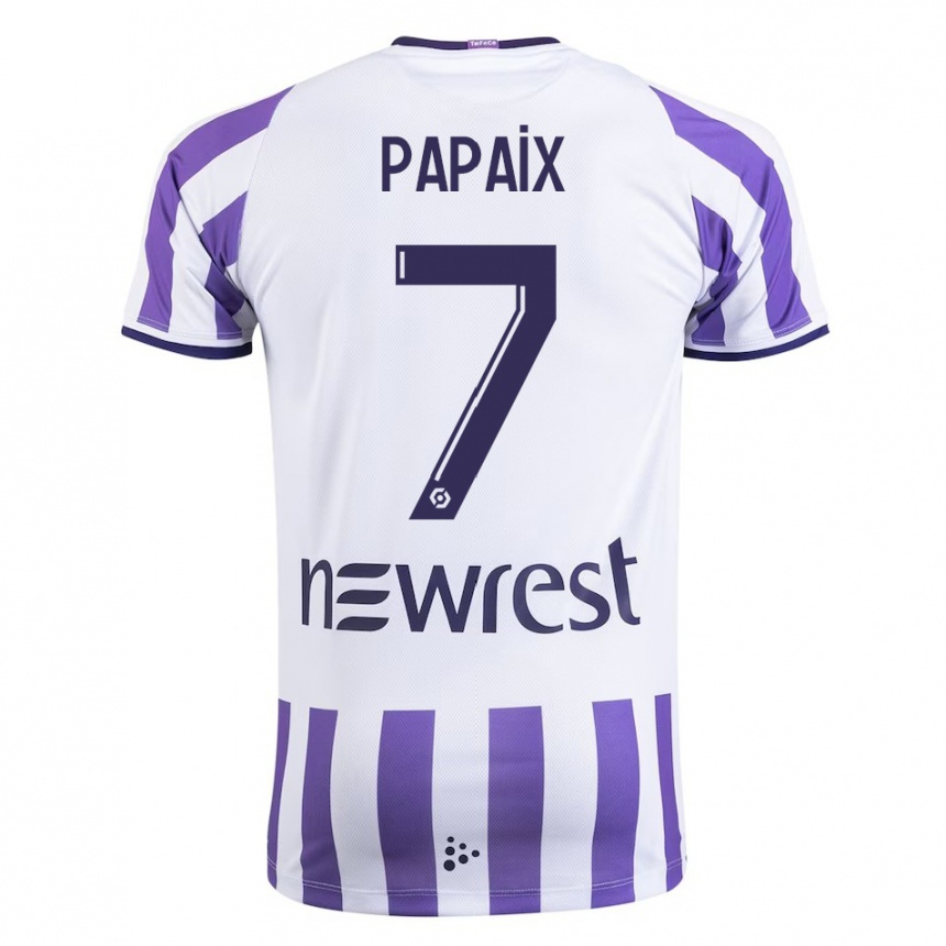 Hombre Fútbol Camiseta Marie Papaix #7 Blanco 1ª Equipación 2023/24