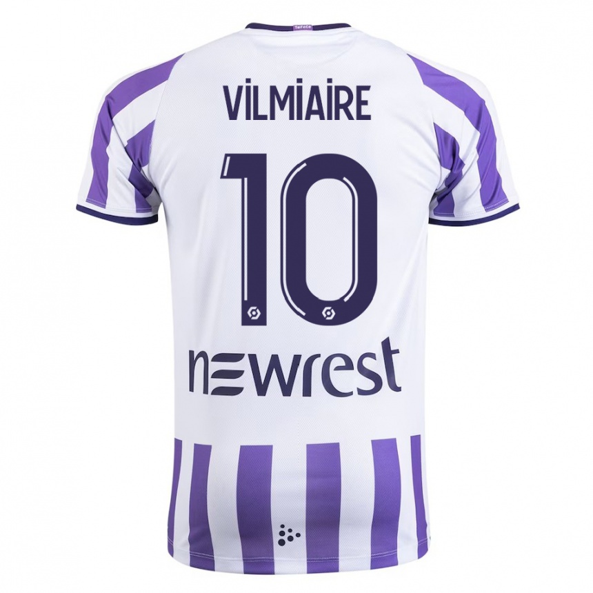 Hombre Fútbol Camiseta Kelly Vilmiaire #10 Blanco 1ª Equipación 2023/24