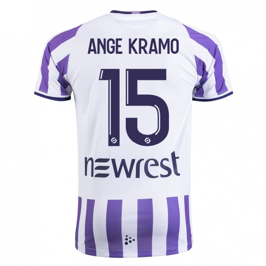 Hombre Fútbol Camiseta Marie Ange Kramo #15 Blanco 1ª Equipación 2023/24