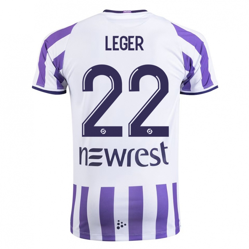 Hombre Fútbol Camiseta Christelle Léger #22 Blanco 1ª Equipación 2023/24