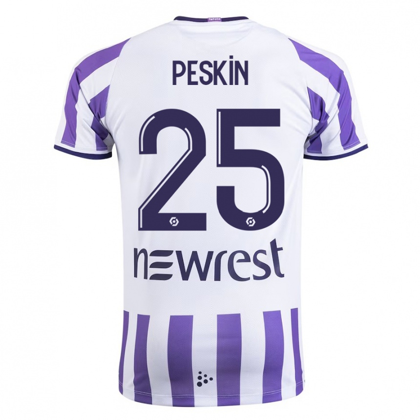 Hombre Fútbol Camiseta Kelso Peskin #25 Blanco 1ª Equipación 2023/24