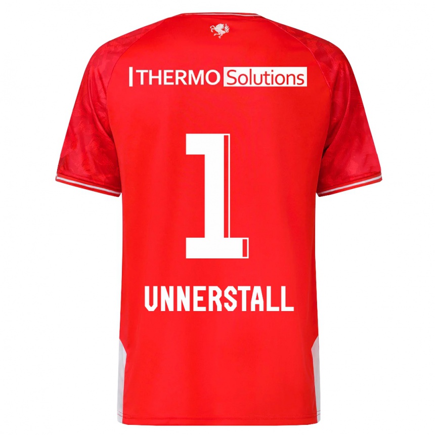 Hombre Fútbol Camiseta Lars Unnerstall #1 Rojo 1ª Equipación 2023/24