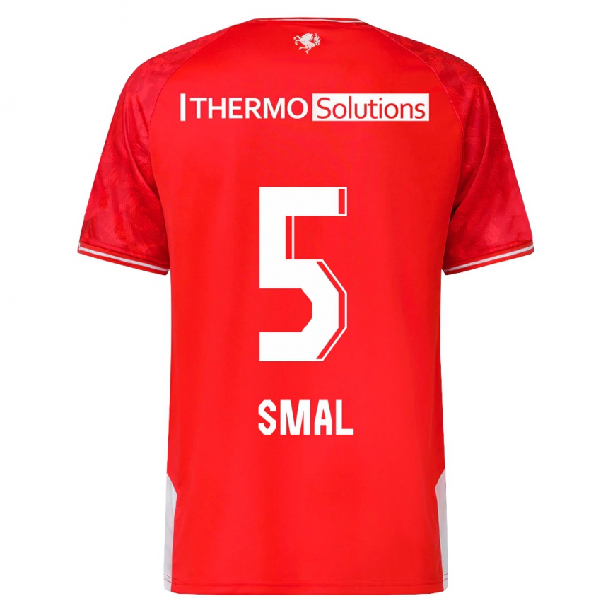 Hombre Fútbol Camiseta Gijs Smal #5 Rojo 1ª Equipación 2023/24