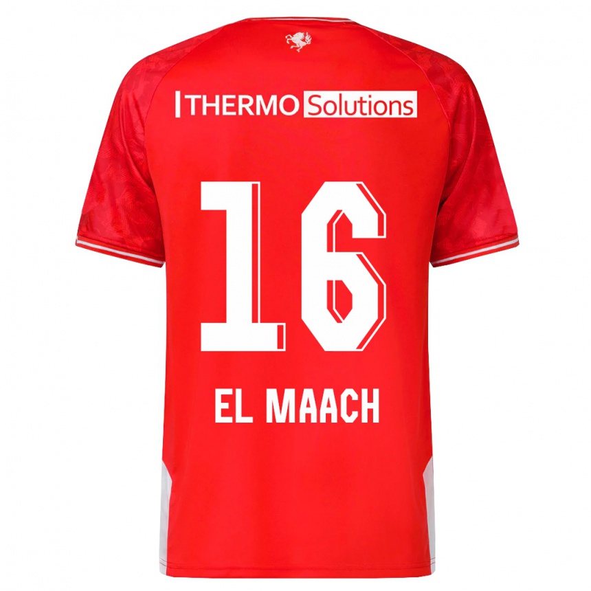 Hombre Fútbol Camiseta Issam El Maach #16 Rojo 1ª Equipación 2023/24