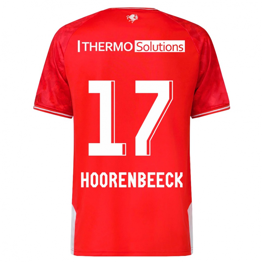 Hombre Fútbol Camiseta Alec Van Hoorenbeeck #17 Rojo 1ª Equipación 2023/24