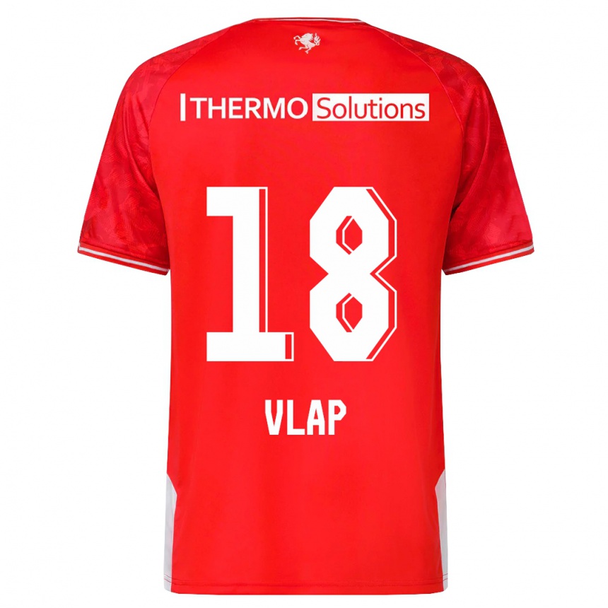 Hombre Fútbol Camiseta Michel Vlap #18 Rojo 1ª Equipación 2023/24