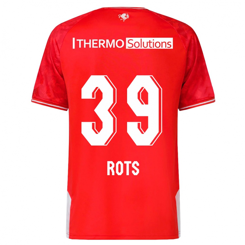 Hombre Fútbol Camiseta Mats Rots #39 Rojo 1ª Equipación 2023/24