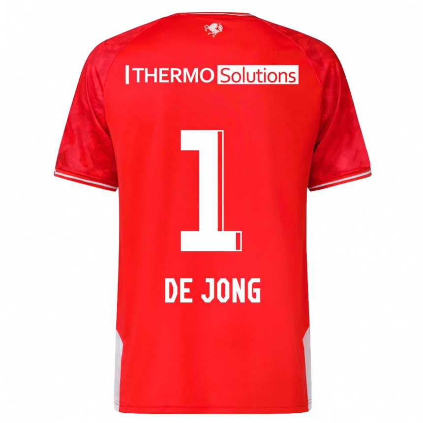 Hombre Fútbol Camiseta Danielle De Jong #1 Rojo 1ª Equipación 2023/24