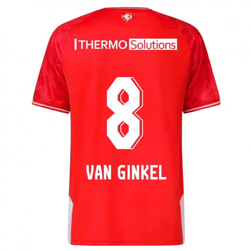 Hombre Fútbol Camiseta Danique Van Ginkel #8 Rojo 1ª Equipación 2023/24