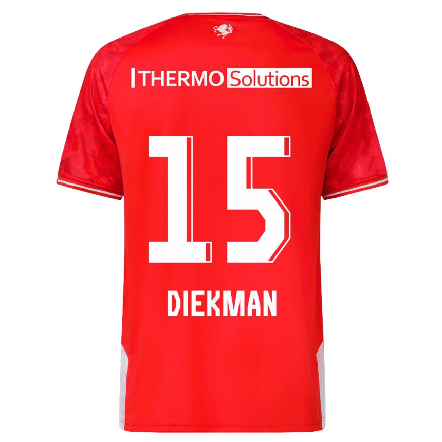 Hombre Fútbol Camiseta Jill Diekman #15 Rojo 1ª Equipación 2023/24