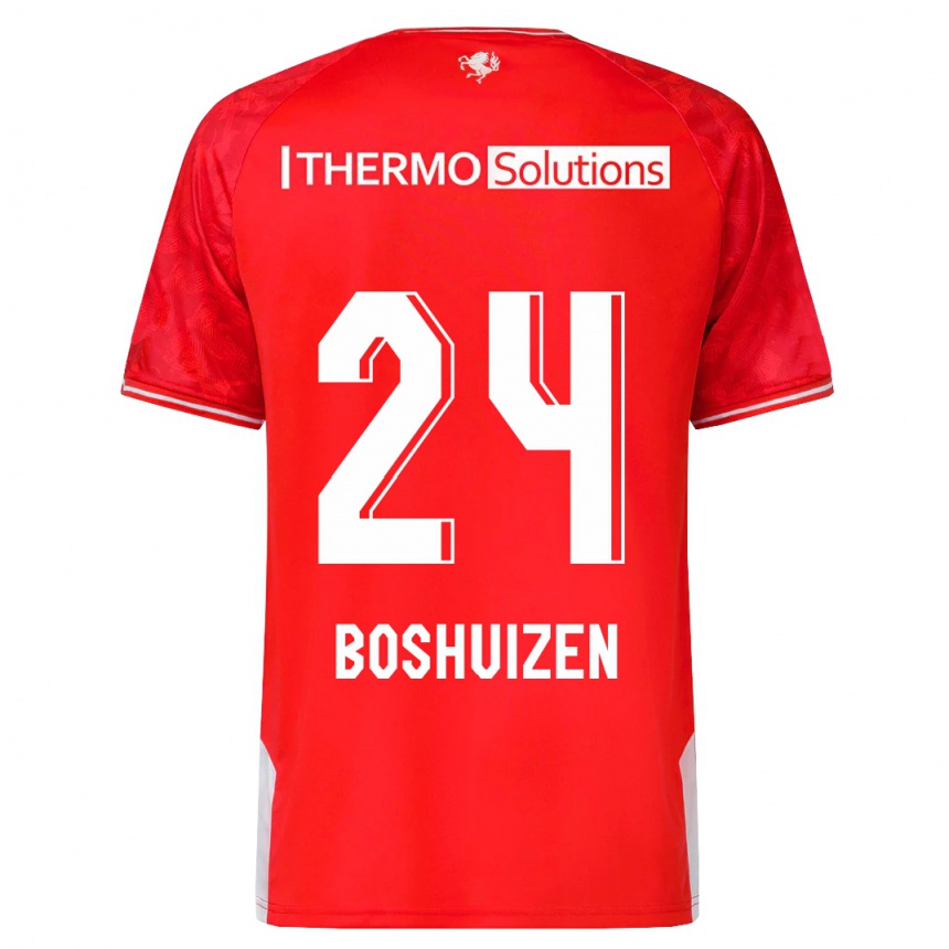 Hombre Fútbol Camiseta Annouk Boshuizen #24 Rojo 1ª Equipación 2023/24