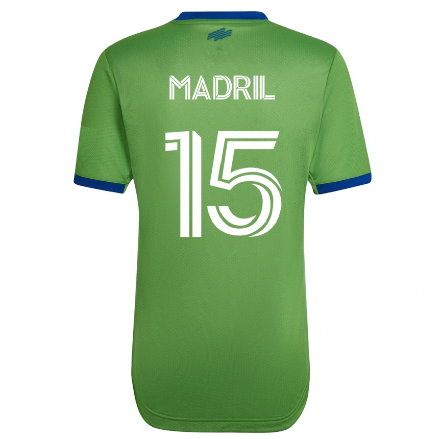 Hombre Fútbol Camiseta Emily Madril #15 Verde 1ª Equipación 2023/24